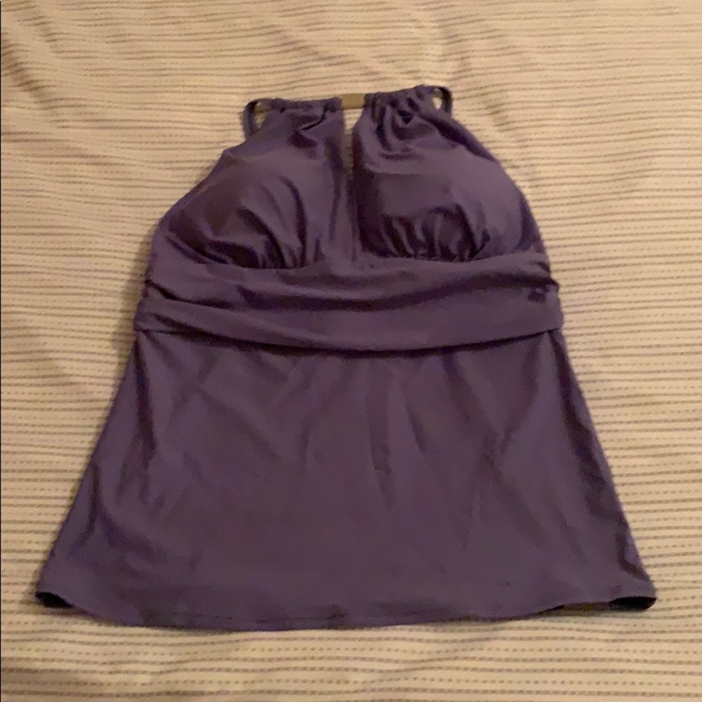 Calvin Klein High Neck Key Hole Tankini Swimsuit